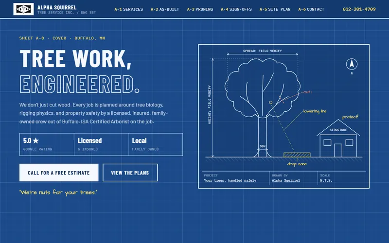 Preview of the Blueprint theme
